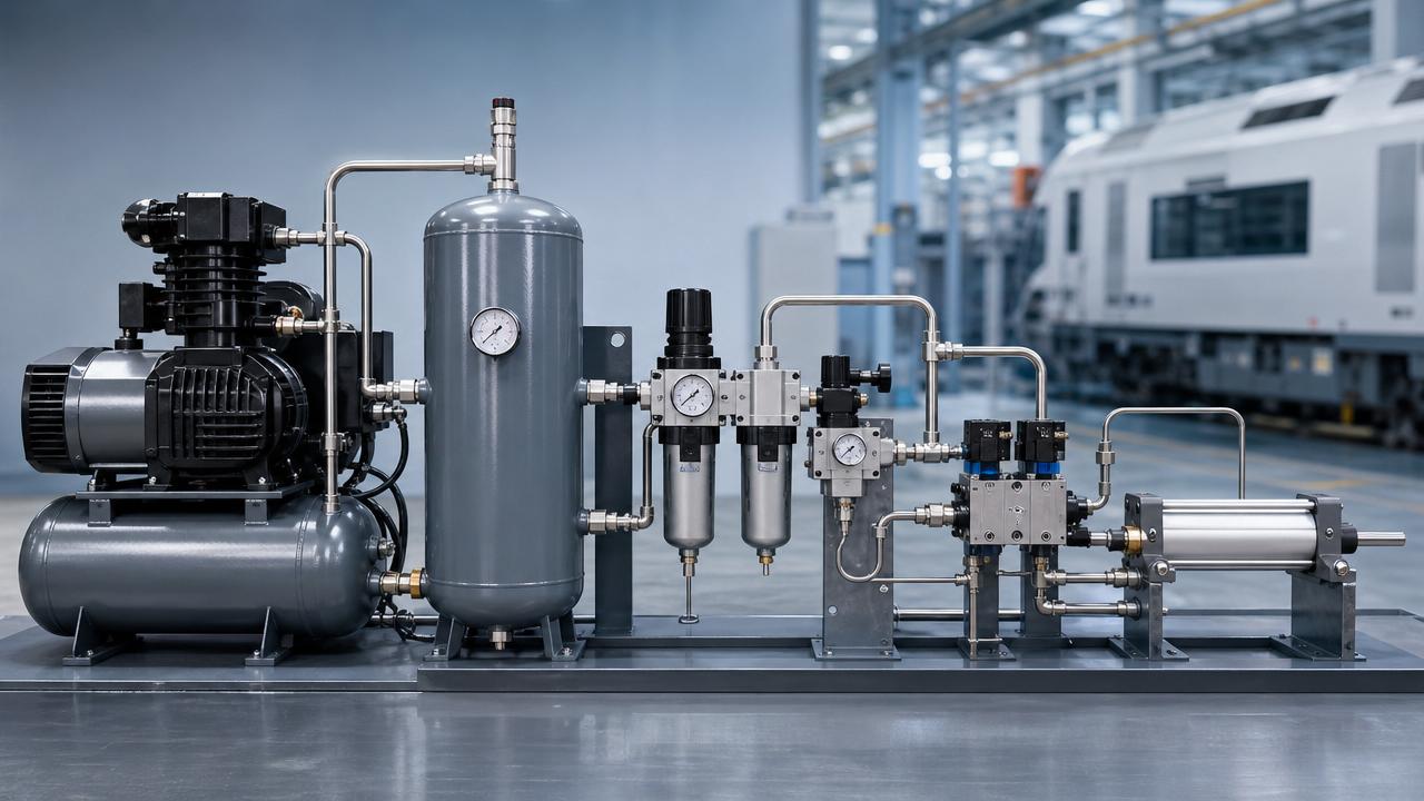 Pneumatic Systems Explained: Main Components, Working Principles, and Common Faults