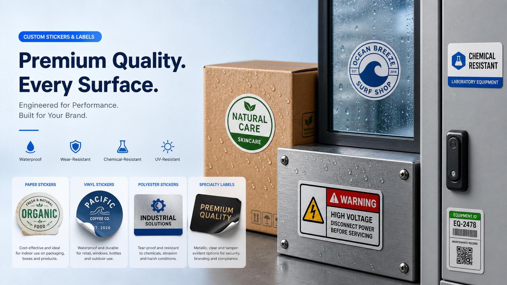 Custom Printed Stickers: Material Options, Adhesives, and Best Uses Explained
