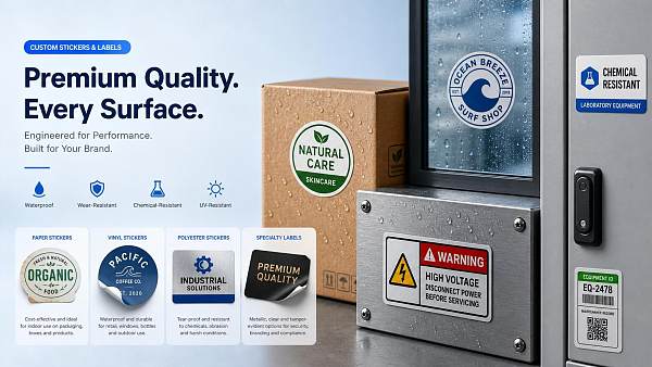 Custom Printed Stickers: Material Options, Adhesives, and Best Uses Explained