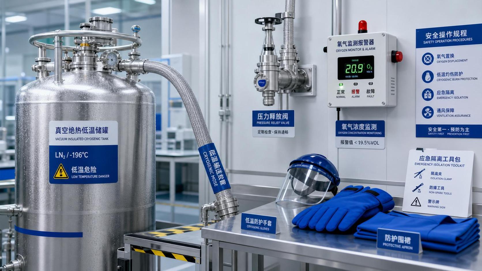 Cryogenic Storage Safety Protocols: Common Hazards, PPE, and Emergency Response Steps