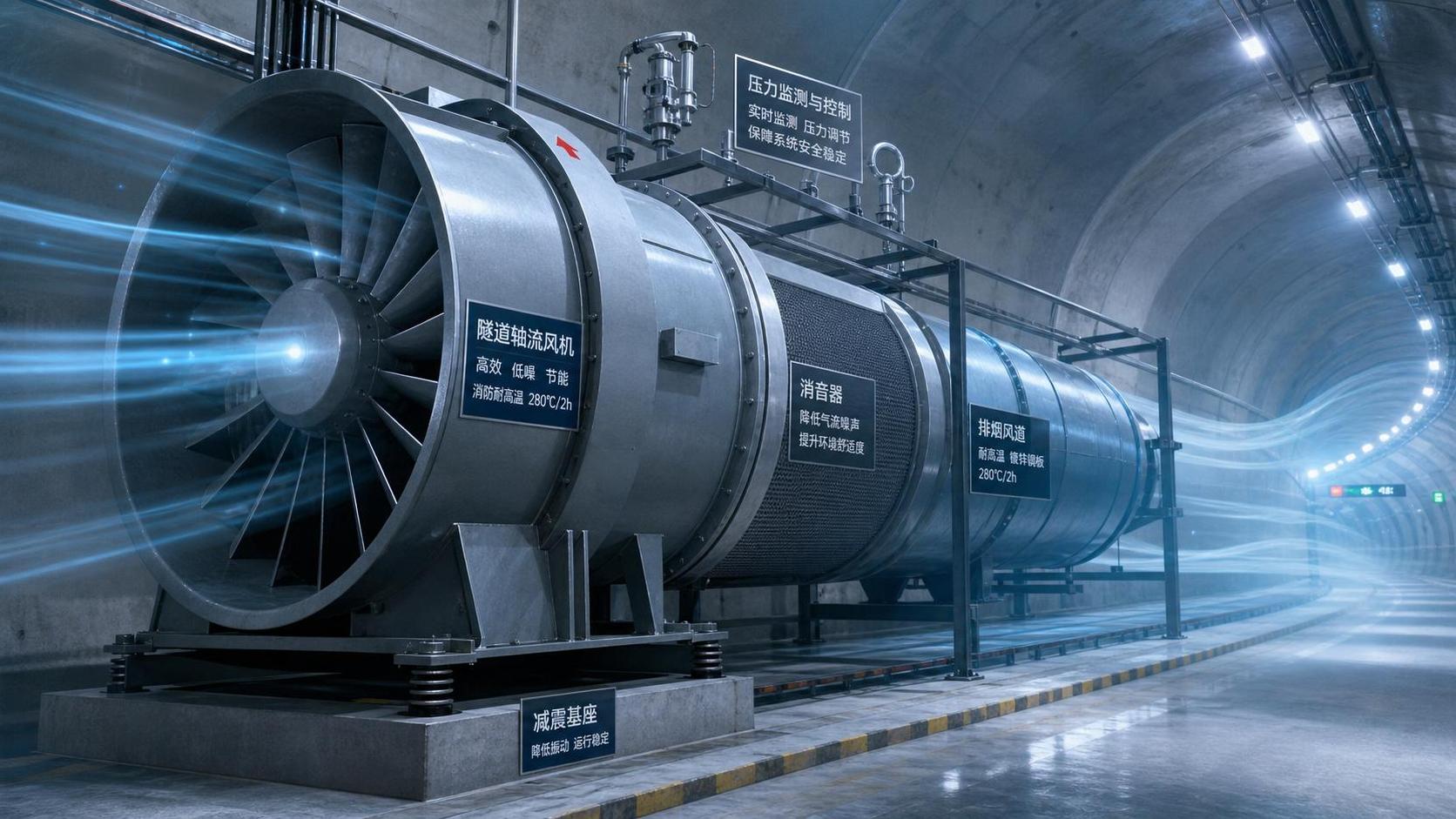 How to Select Metro Tunnel Ventilation Fans: Airflow, Pressure, Noise, and Fire Safety