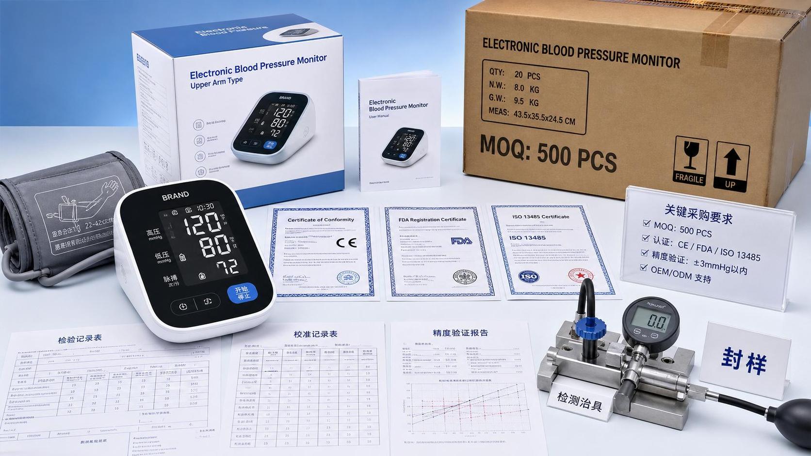 Blood Pressure Monitor Wholesale: MOQ, Certifications, Accuracy, and OEM Questions to Ask