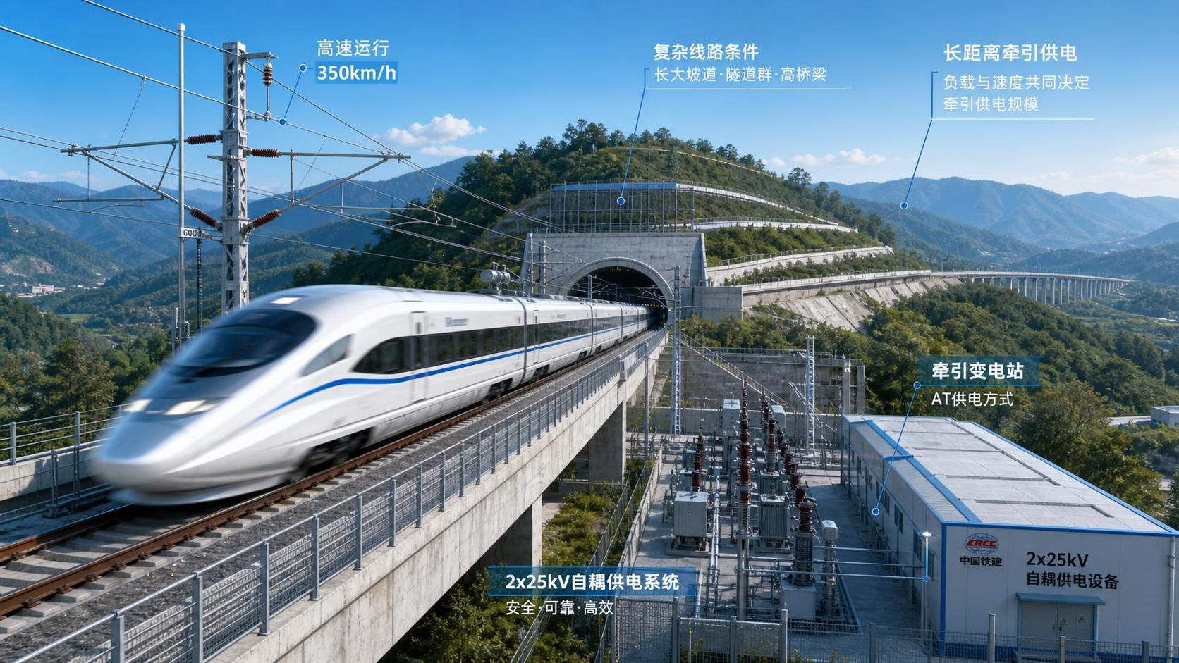 How Is Traction Power Sized for High Speed Rail Speed, Load, and Route Demands?