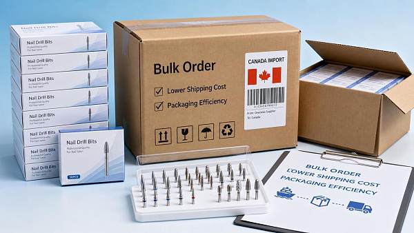 How shipping costs affect bulk orders from a nail drill bit supplier in Canada