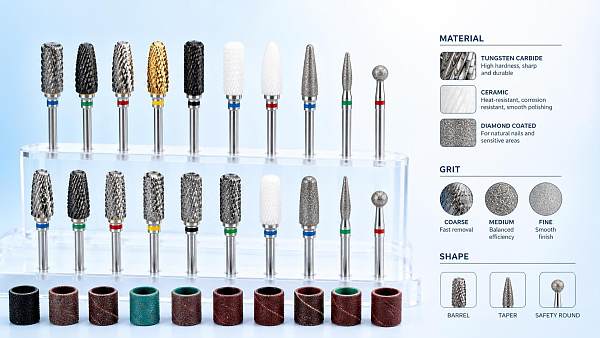 China Nail Drill Bit Sourcing Guide: Materials, Grit Options, and Supplier Risks