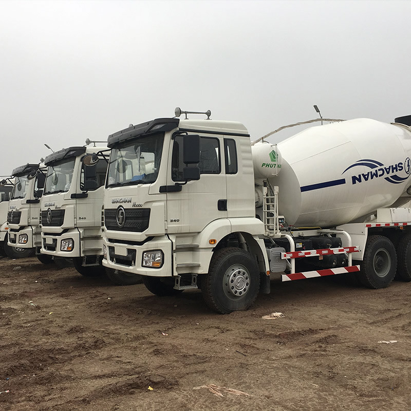 6 Подержанный автобетоносмеситель Shacman Delong 6X4, 10 колес