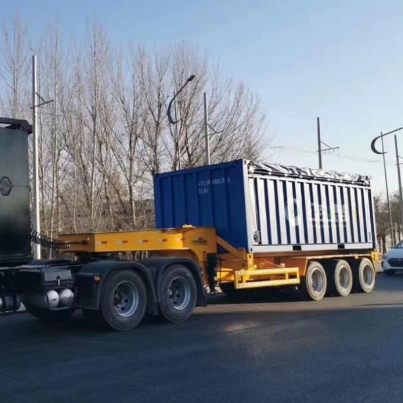 3 Подержанный контейнеровоз-полуприцеп Liangshan Hengtong серии 13 метров