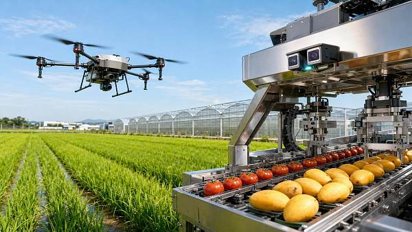 Agricultural Drones Surpass 300,000 Units; Sorting Robots See Export Surge