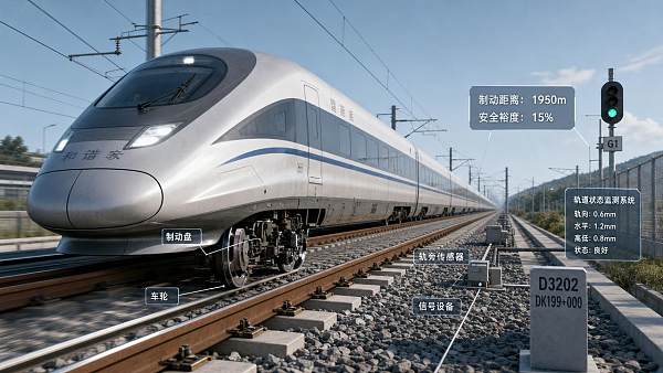 High Speed Rail Braking Distance Data: What Counts as Safe Margin?