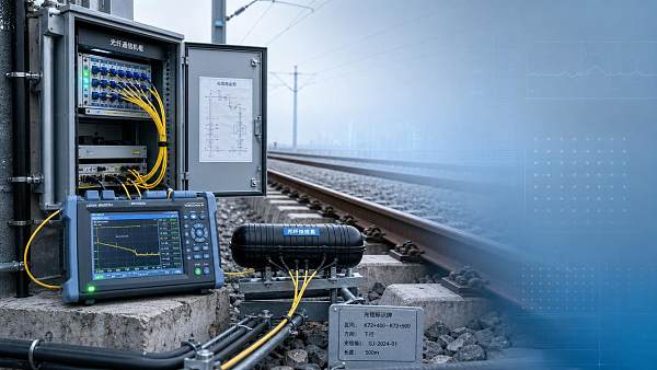 When railway fiber optic attenuation data signals trouble