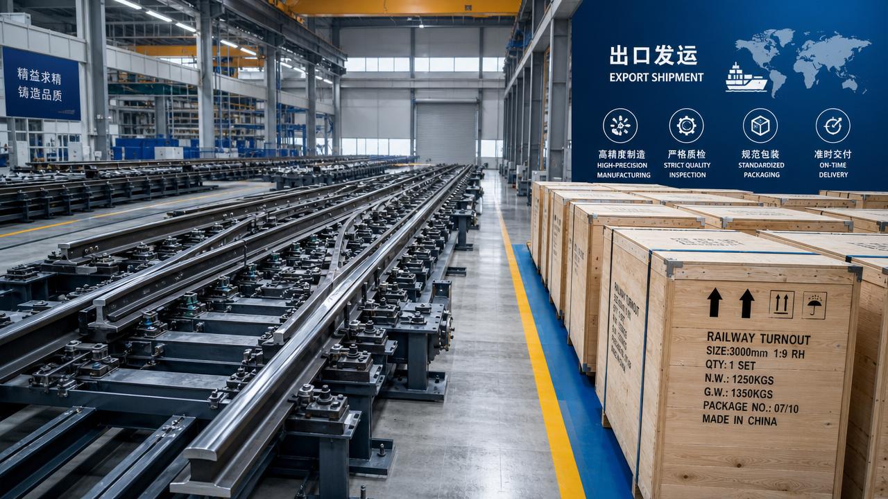 Why delivery lead time matters in a railway turnout factory