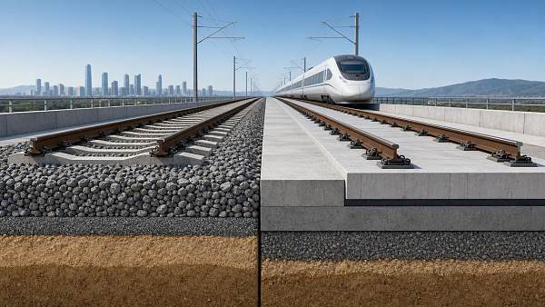 Is ballastless vs ballast track cost worth the tradeoff?