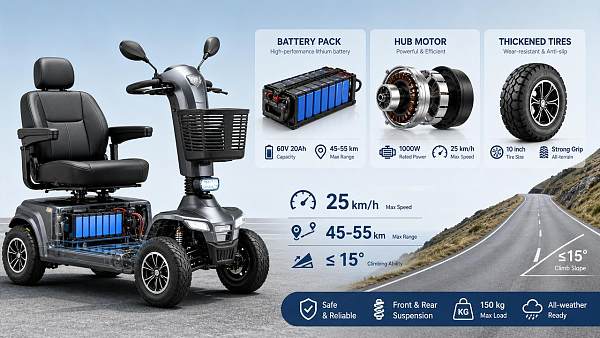 Mobility Scooter Speed vs Range: What Battery and Motor Specs Really Mean