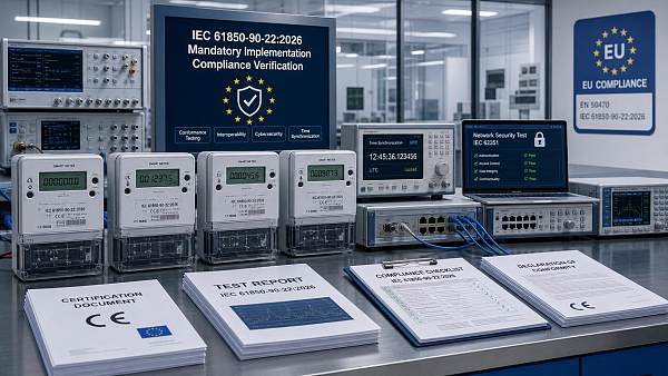EU Rule Takes Effect: Smart Meters Need IEC 61850-90-22:2026 Validation