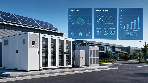 ESS in Commercial and Industrial Projects: Key Sizing Factors, Risks, and ROI