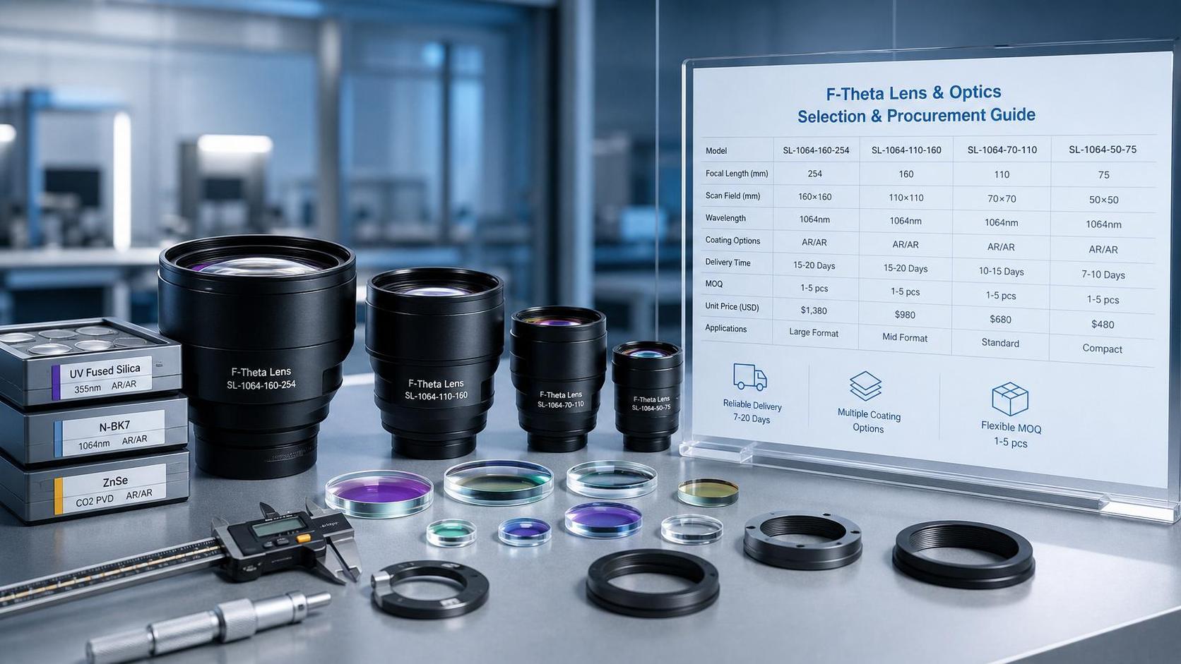 F Theta Lens Europe Suppliers: How to Compare Lead Time, Coating Options, and MOQ
