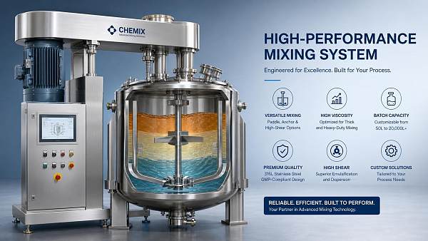 How to Choose an Industrial Mixer With Agitator for Viscosity, Batch Size, and Shear Needs
