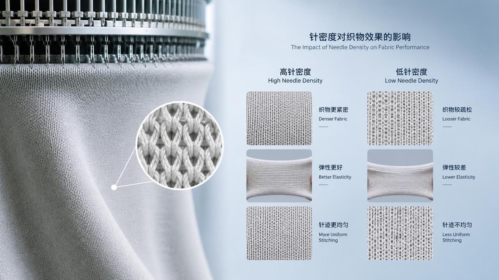 How Circular Knitting Needle Density Affects Fabric Weight, Stretch, and Stitch Quality