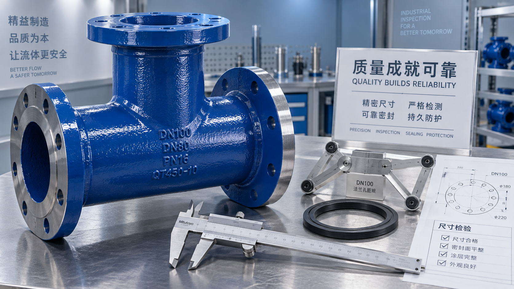Các hạng mục kiểm tra cho phụ kiện chữ T trong mạng lưới đường ống chịu áp