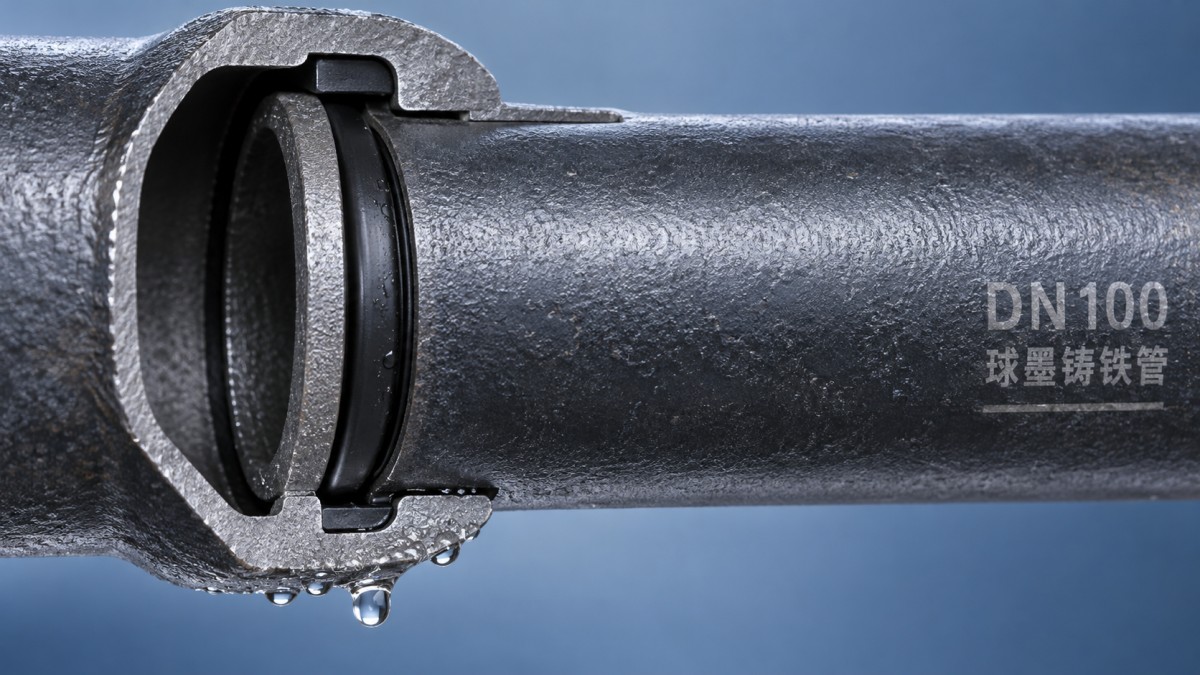 What causes push-in joint leaks in DN100 ductile iron pipe? Nguyên nhân nào gây rò rỉ ở mối nối lắp đẩy của ống gang dẻo DN100?