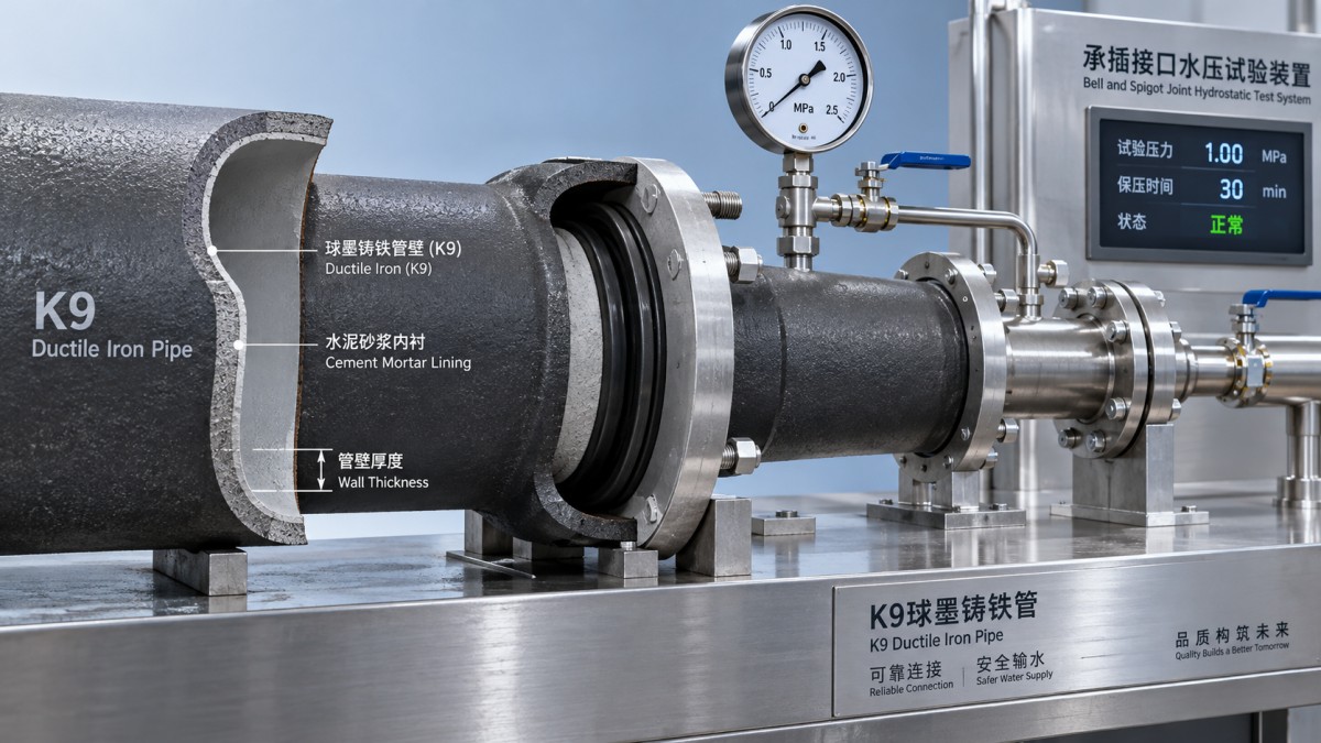 How K9 ductile iron pipe relates to pressure classes in ISO 2531 Lien entre les tuyaux en fonte ductile K9 et les classes de pression de l’ISO 2531