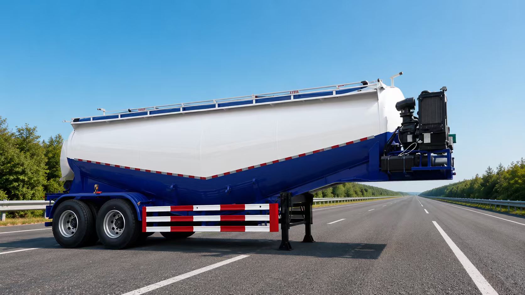 Tank Trailers for Fuel, Chemicals, or Food: Key Design Differences 2 Axle 25CBM Dry Bulk TankerTrailer