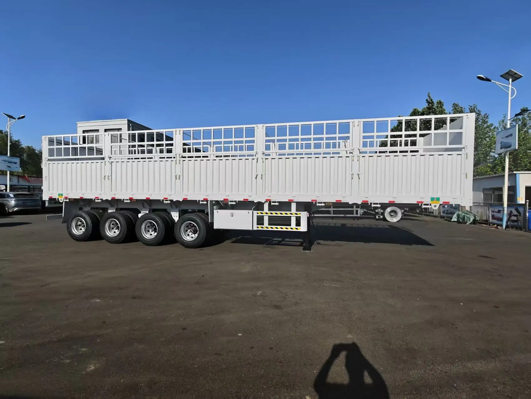 4-Axle Sectional Openable Fence Semi Trailer