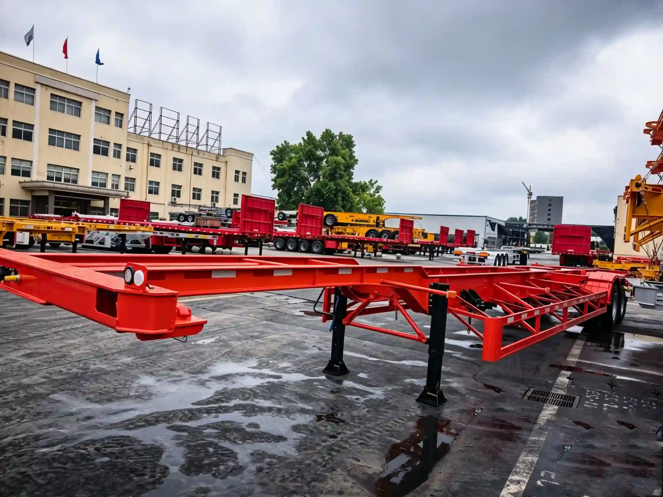 12m 2-Axle Skeletal Semi Trailer