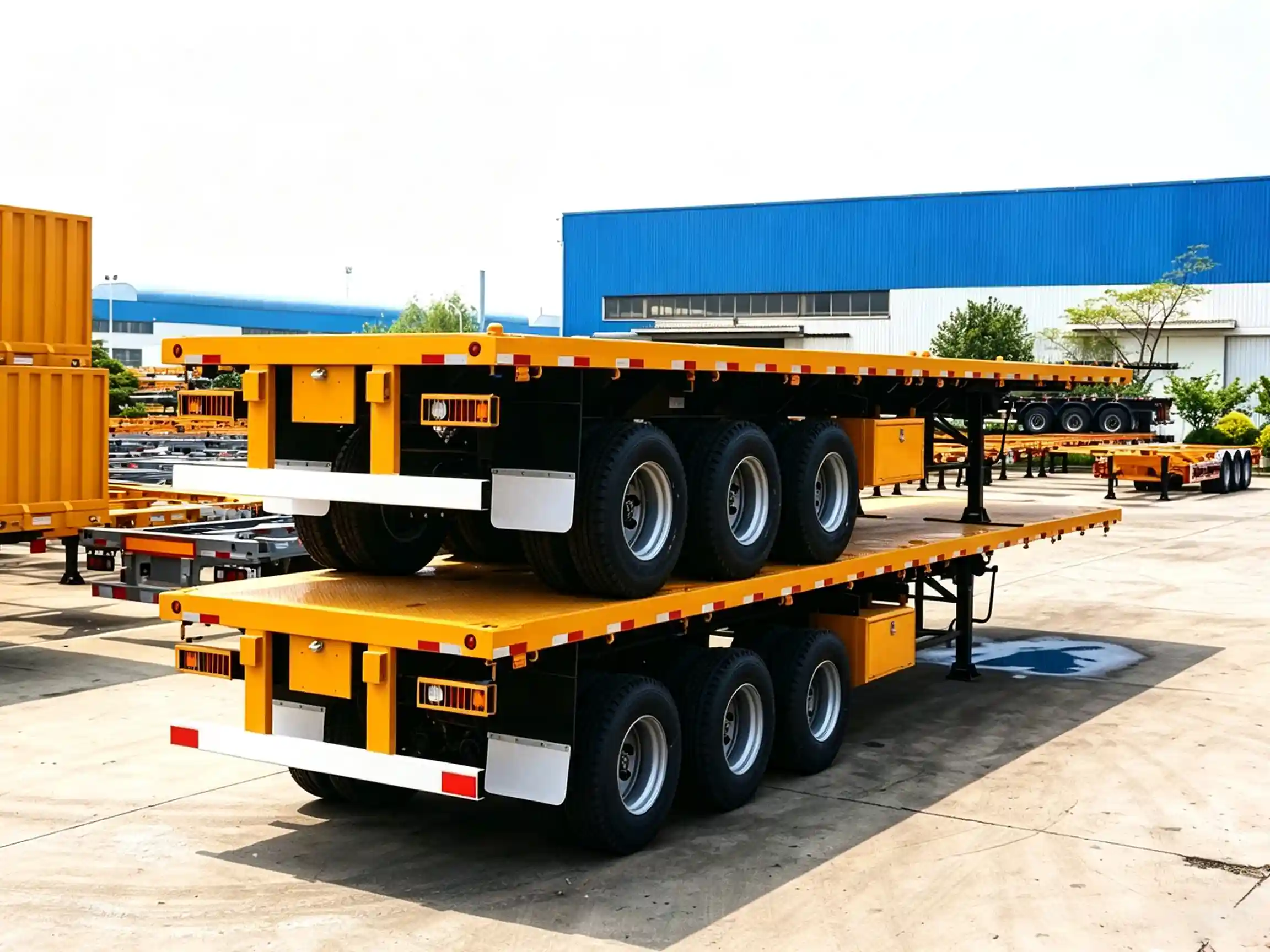 3-Axle Flatbed Semi-Trailers
