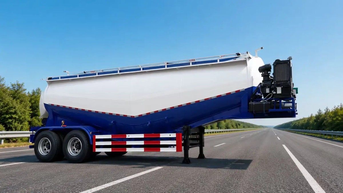 2 Axle 25CBM Dry Bulk TankerTrailer