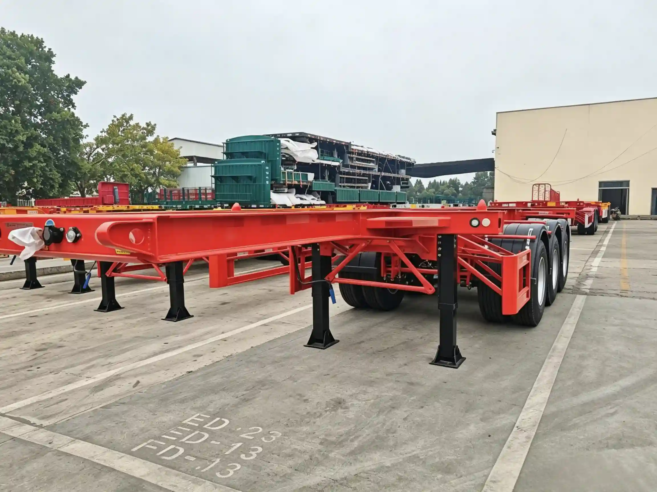 3 Axle 20Ft Skeleton Trailer