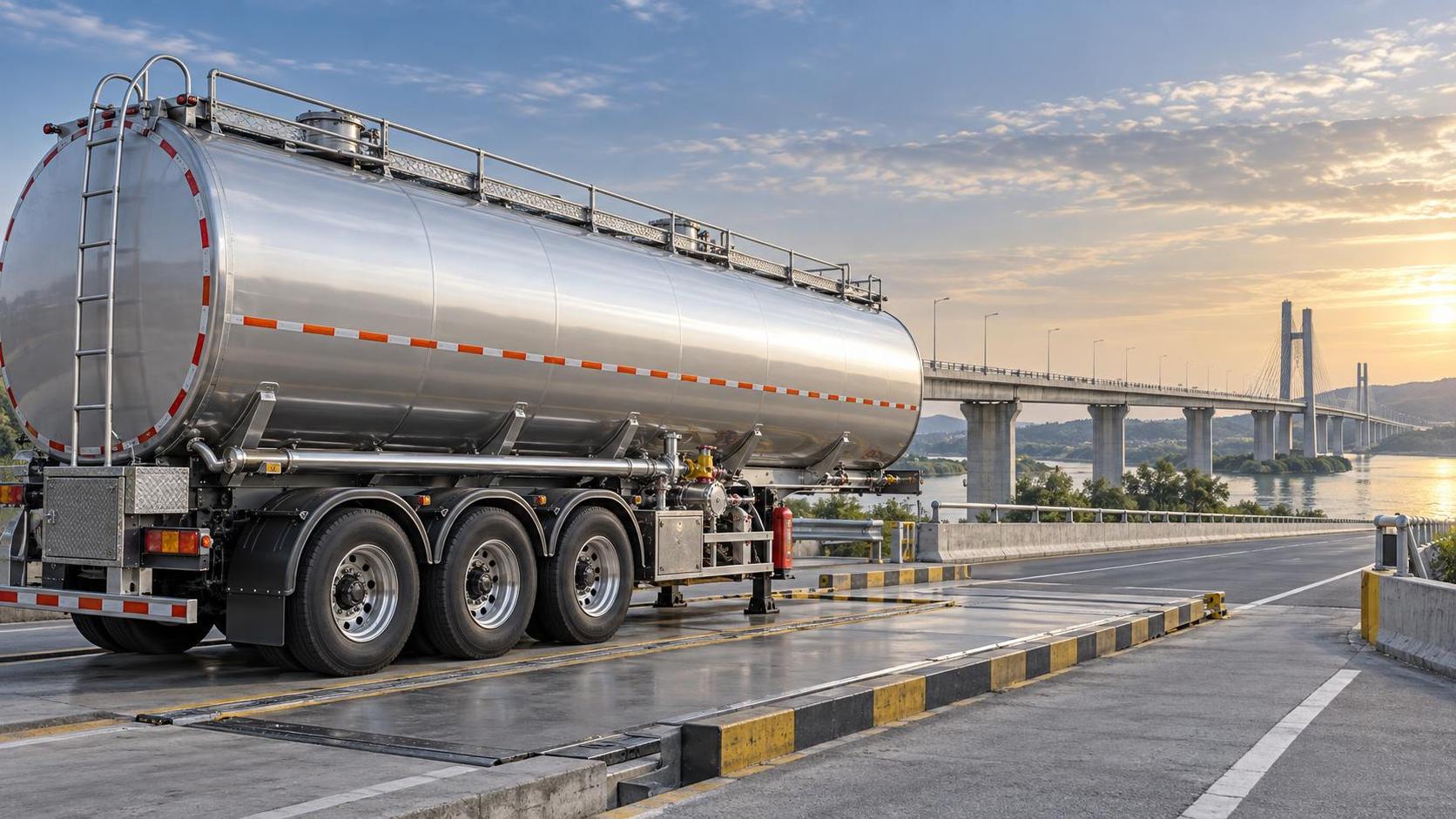 Can a 3-Axle 45000L Oil Tanker Trailer meet route weight limits