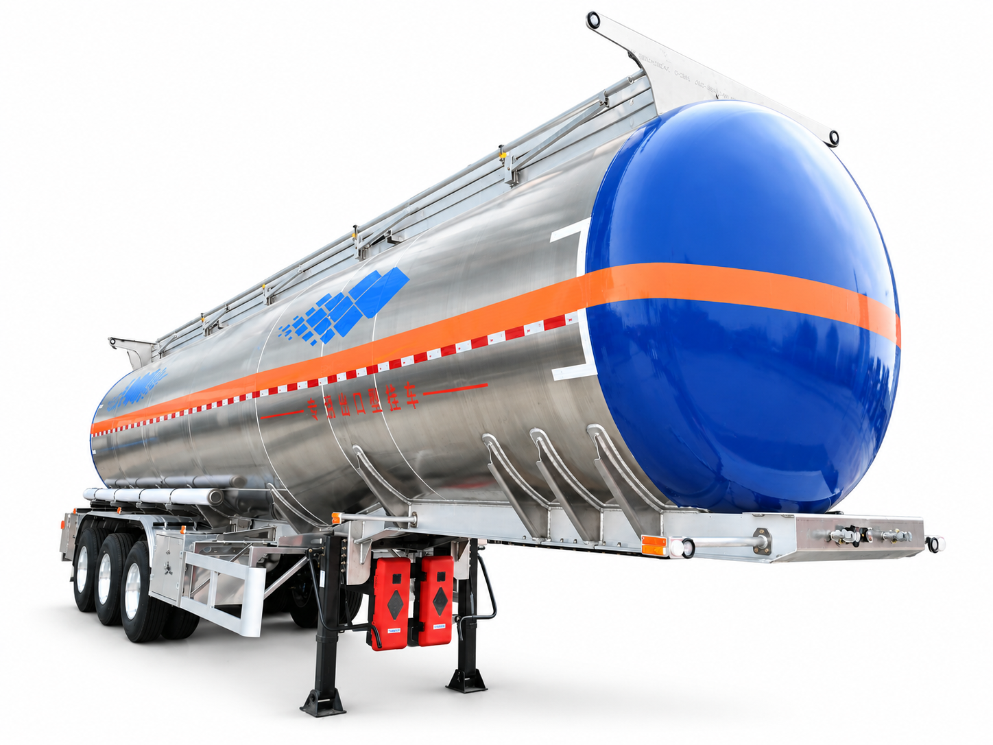 3-Axle Aluminum Alloy Gooseneck Fuel Tanker Semi-Trailer