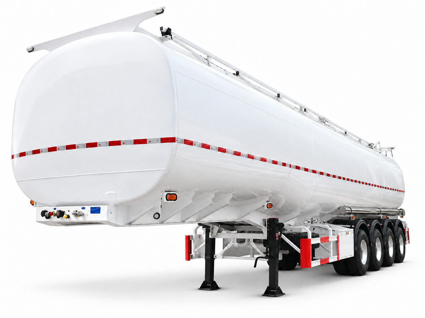 4-Axle 45000L Gooseneck Fuel Tanker Semi-Trailer