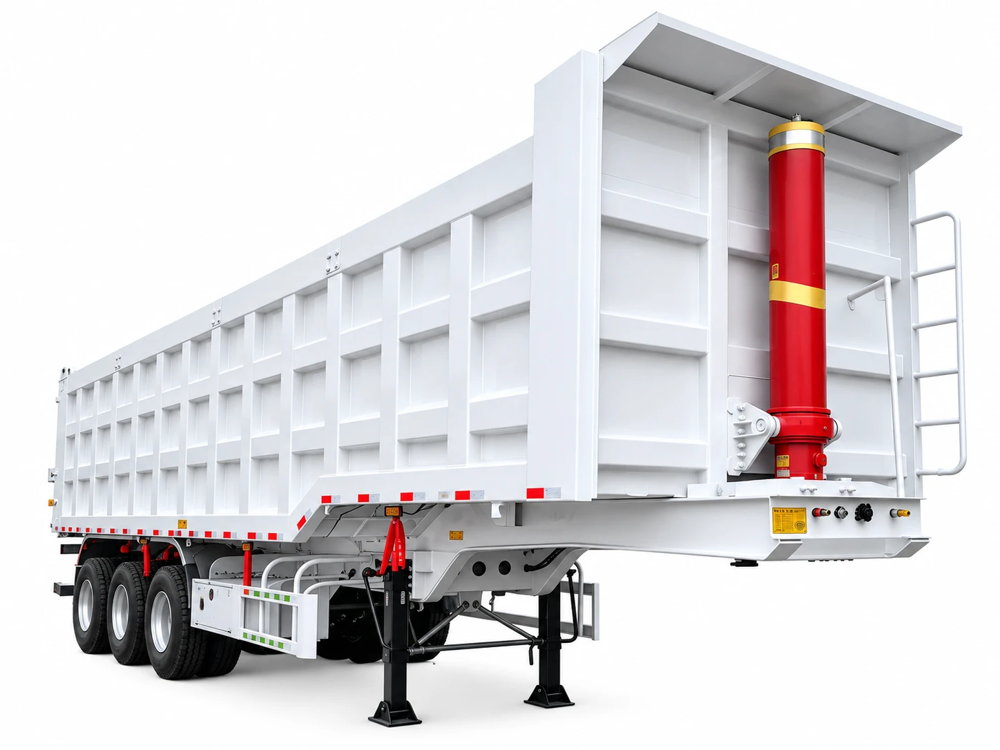 Rectangular Box Rear Dump Semi-Trailer