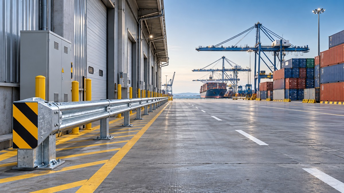 Port Safety Barriers: Selecting Protection for Vehicle Lanes and Loading Areas Barreiras de Segurança Portuária: Seleção de Proteção para Faixas de Veículos e Áreas de Carga