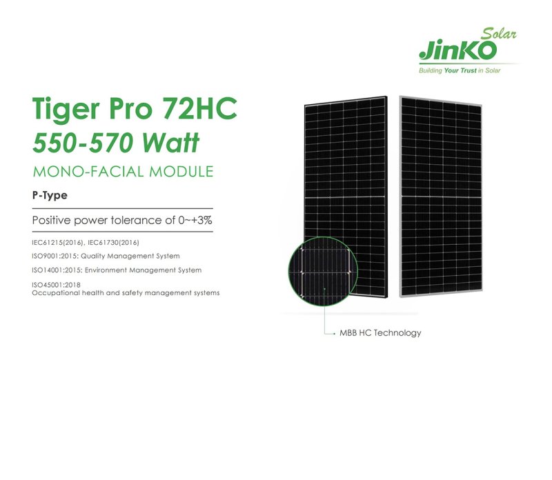 Tiger Pro 72HC 550-570W