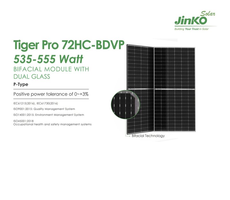 Tiger Pro 72HC-BDVP 535-555W Tiger Pro 72HC-BDVP 535-555W