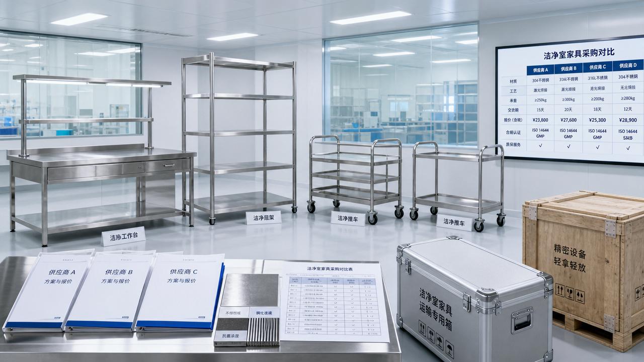 How to compare biopharma cleanroom furniture wholesale quotes