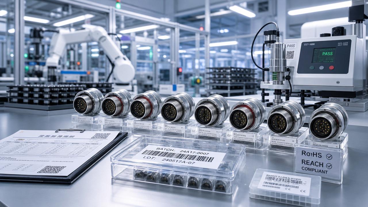 Choosing an aerospace grade connectors factory with traceability