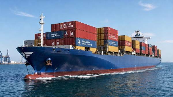 Red Sea Crisis Pushes Asia-Europe Freight Up $2,100 per Modular Wall Panel Container