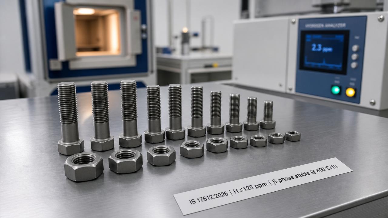 India BIS Proposes New Hydrogen & Beta-Phase Requirements for Titanium Fasteners