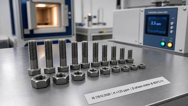 India BIS Proposes New Hydrogen & Beta-Phase Requirements for Titanium Fasteners