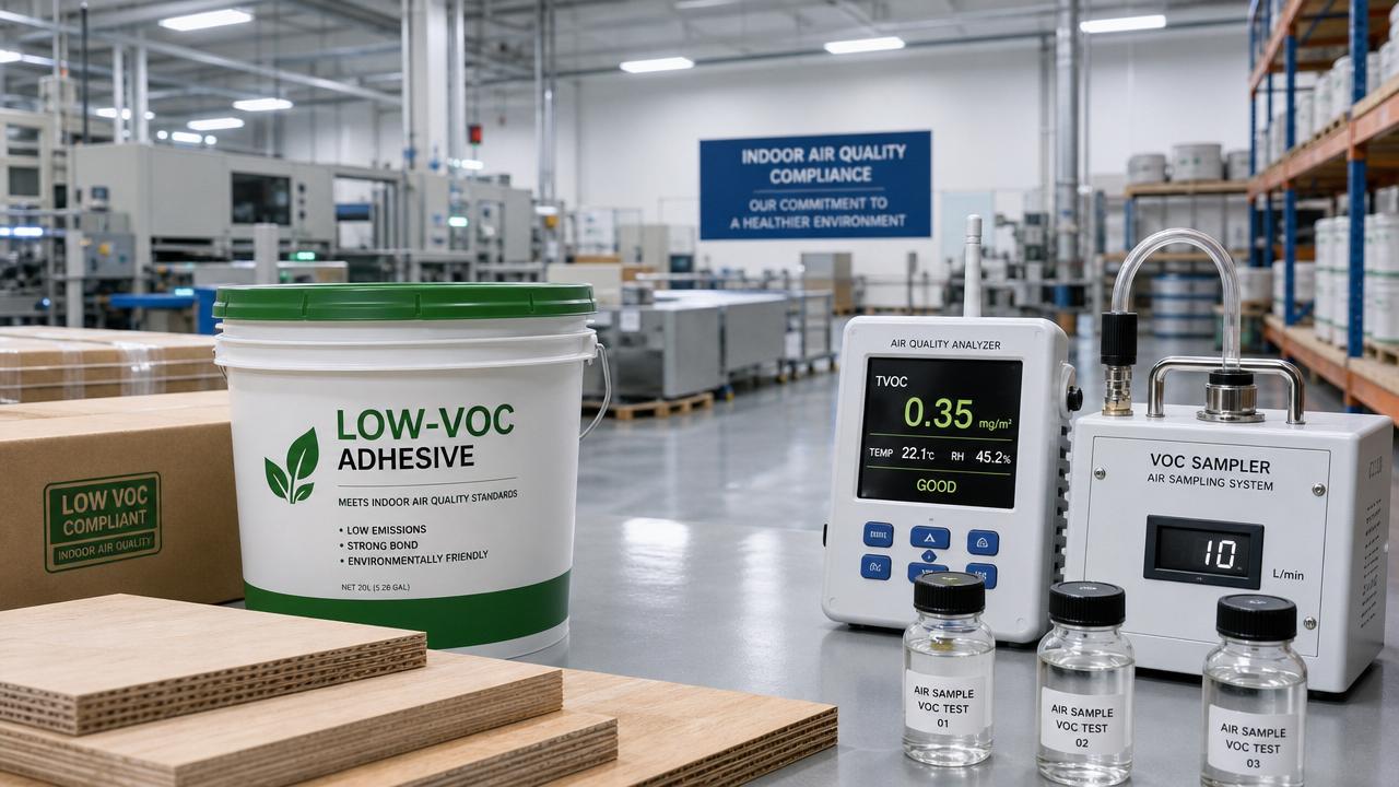 Are low VOC adhesive levels enough for indoor compliance?