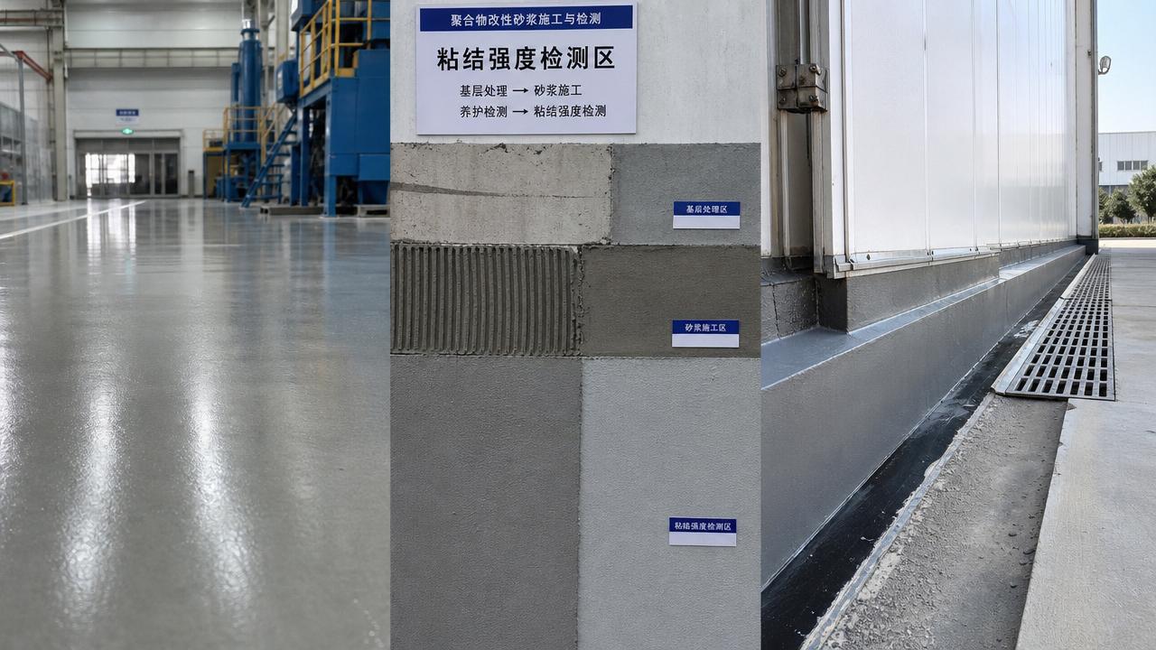 When polymer modified mortar performance starts to fail