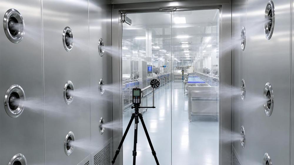 How air shower nozzle velocity data flags cleanroom risk How air shower nozzle velocity data flags cleanroom risk