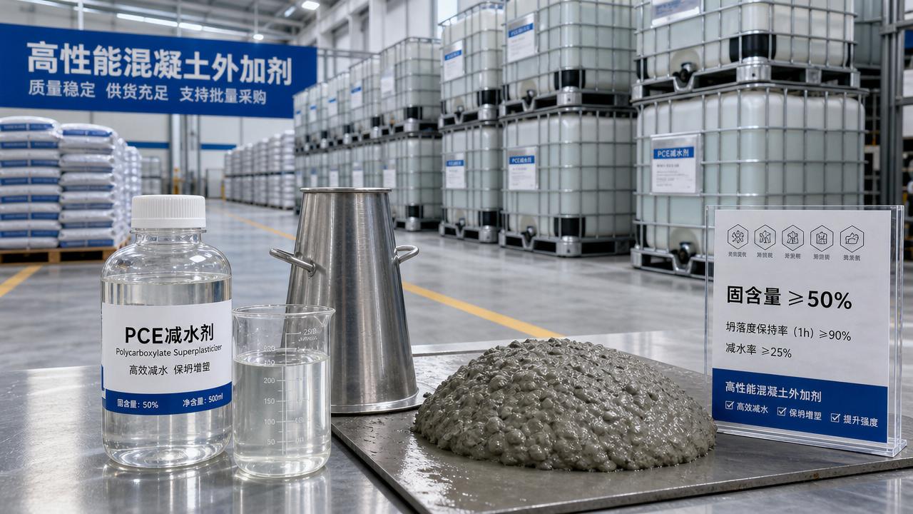 Wholesale PCE Superplasticizer: Solids Content, Slump Retention and Pricing Wholesale PCE Superplasticizer: Solids Content, Slump Retention and Pricing