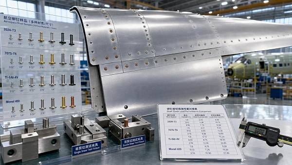 Aerospace Rivet Shear Strength Data: How to Compare Sizes, Alloys, and Joint Loads