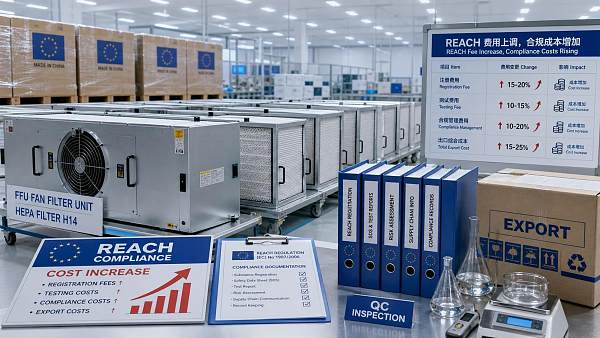 EU REACH Fees Rise 19.5%, Adding Costs for FFU and HEPA Filter Exports