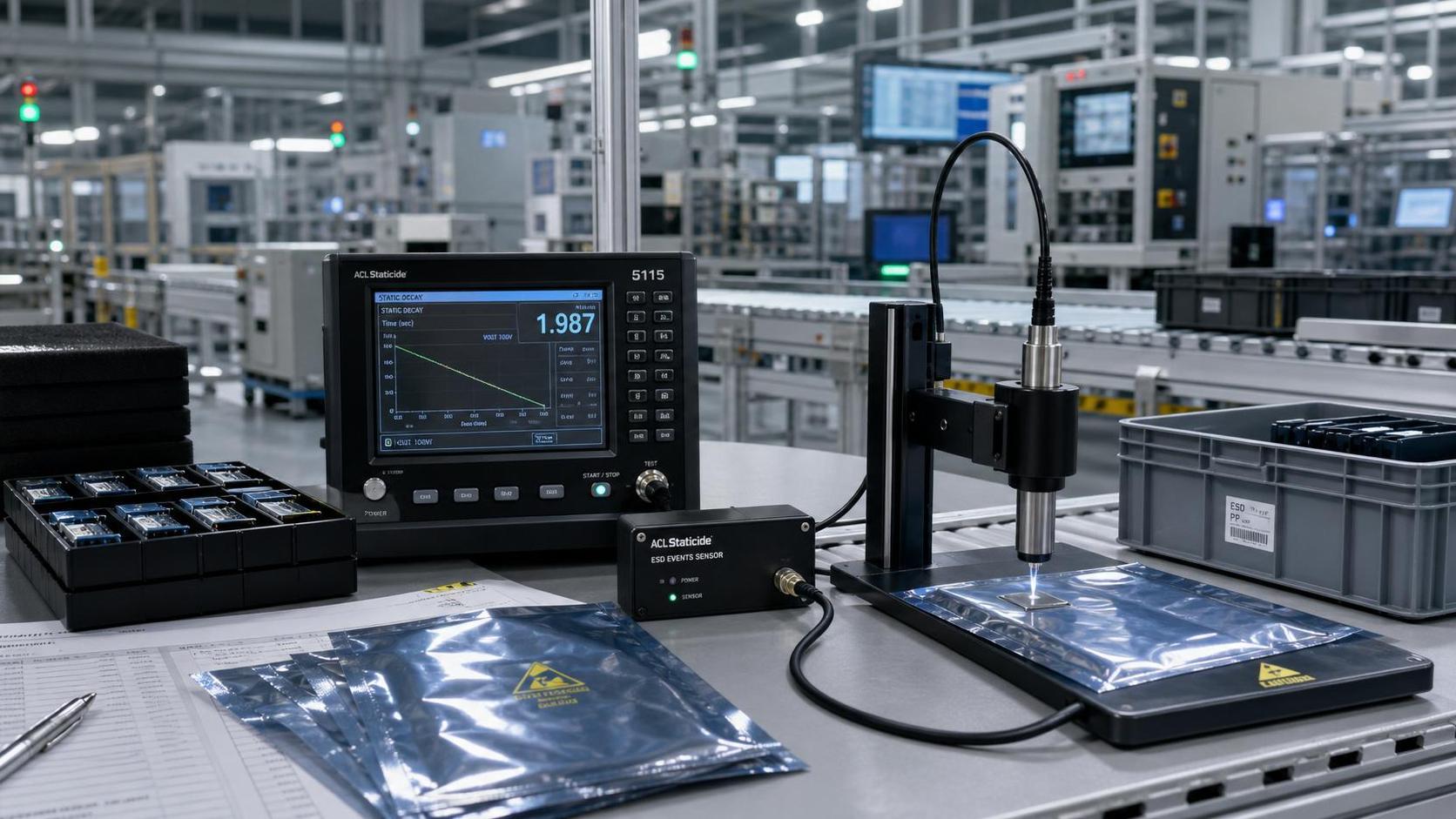 Static Decay Time Benchmark Explained: What Counts as a Pass in ESD Control Testing?